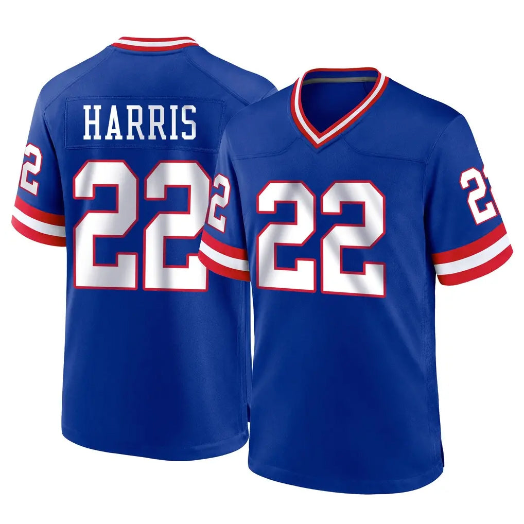 NY.Giants #22 Najee Harris Player Royal Classic Home Game Edoa Stitched Jerseys