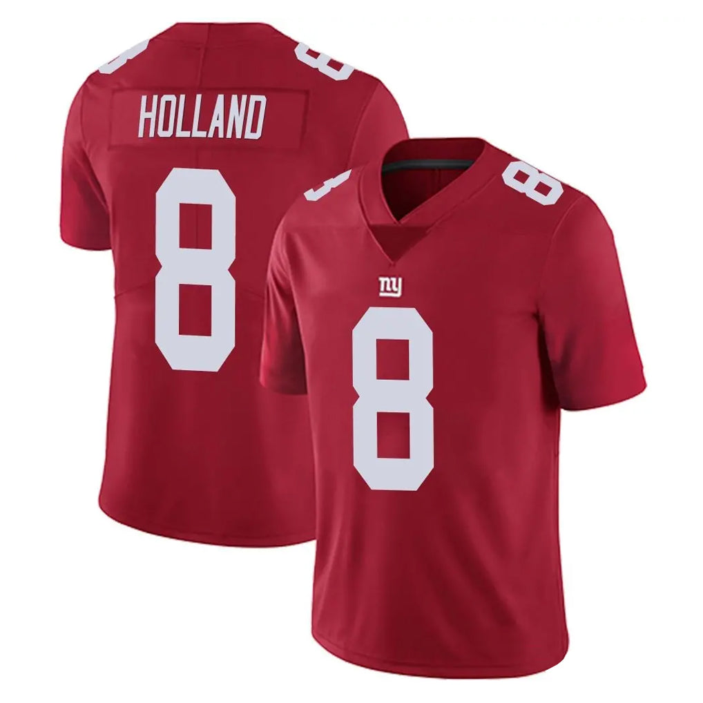 NY.Giants #8 Jevon Holland Player Red Limited Vapor Untouchable Home Game Edoa Stitched Jerseys