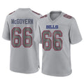 B.Bills #66 Connor McGovern Player Gray Home Game Edoa Stitched Jerseys