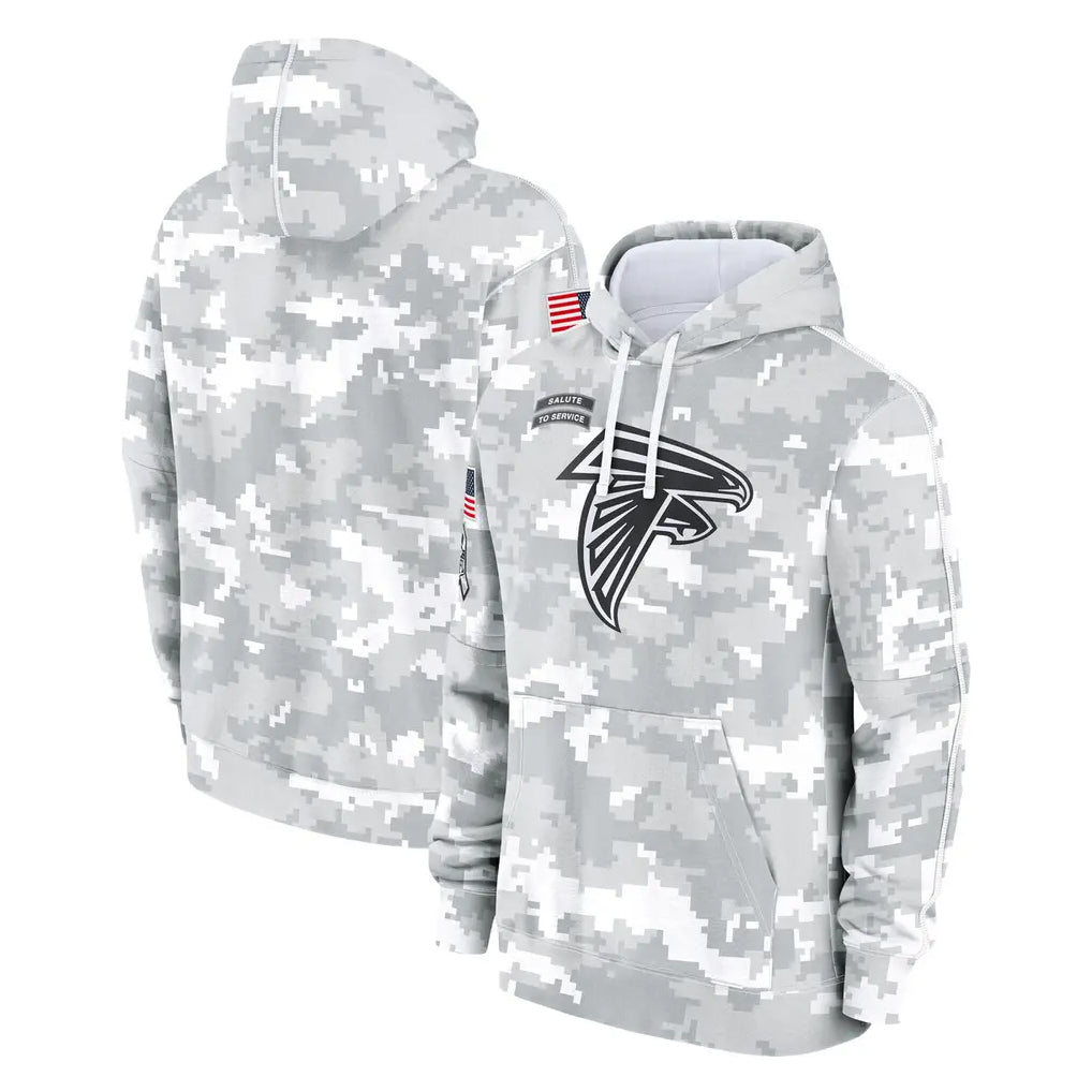 A.Falcons ## Falcons Blank Player Arctic Camo Salute to Service Limited Hoodie Edoa Stitched Jerseys