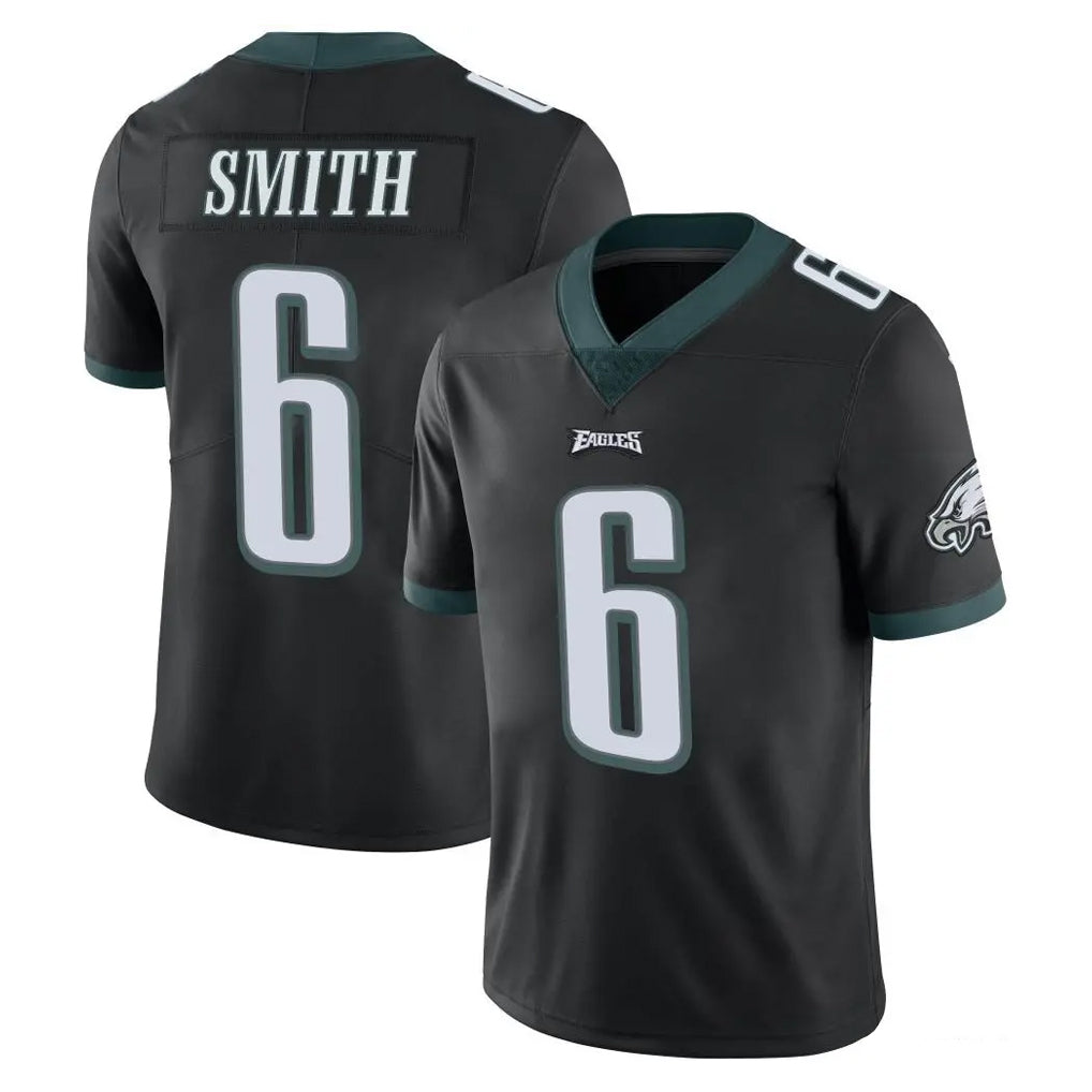 P.Eagles #6 DeVonta Smith Player Black Limited Vapor Untouchable Home Game Edoa Stitched Jerseys
