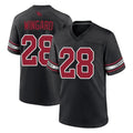 A.Cardinals #28 Andrew Wingard Player Black Alternate Game Edoa Stitched Jerseys
