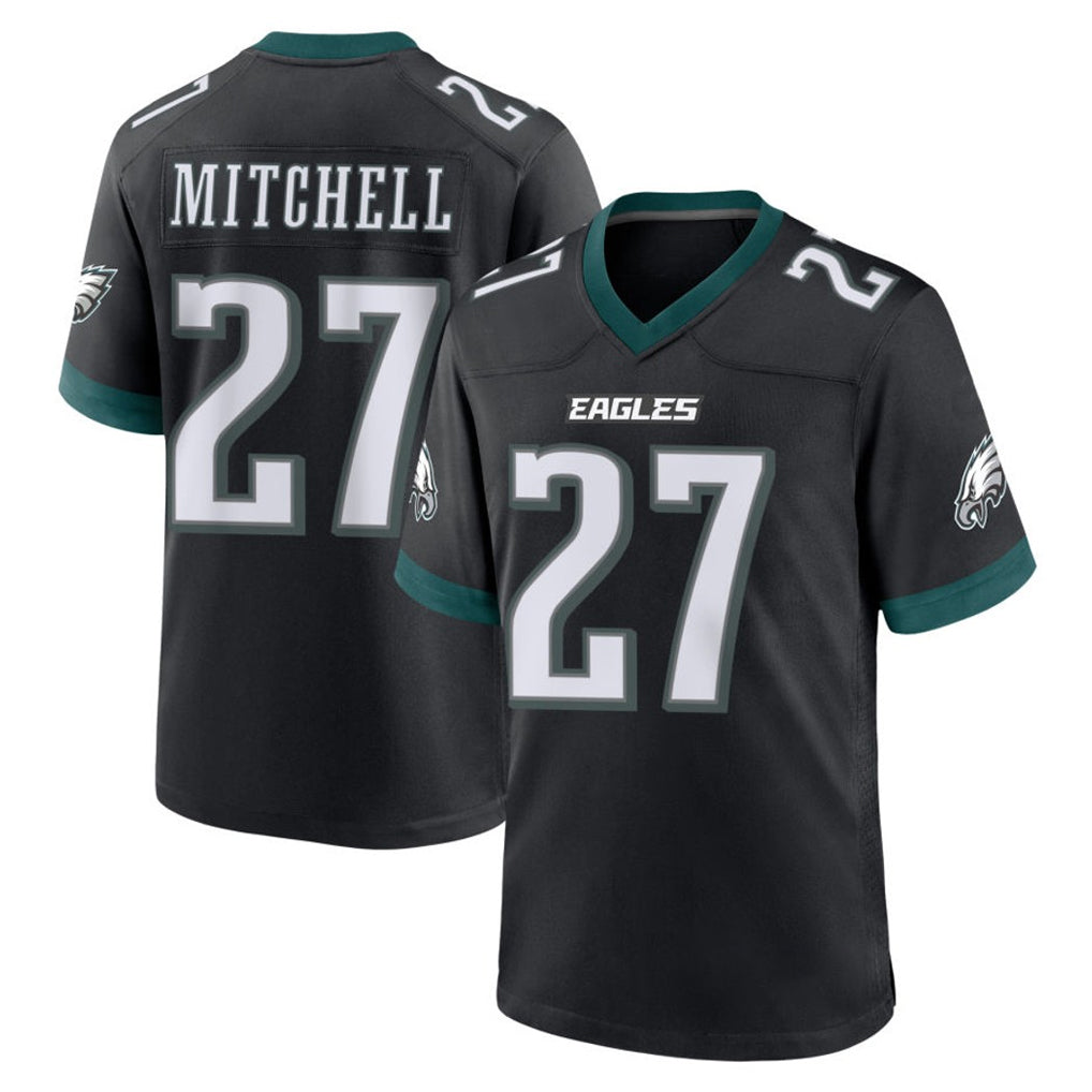 P.Eagles #27 Quinyon Mitchell Player Black Game Home Edoa Stitched Jerseys