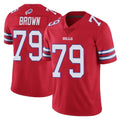 B.Bills #79 Spencer Brown Player Red Vapor Untouchable Limited Edoa Stitched Jerseys