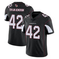 A.Cardinals #42 Dadrion Taylor-Demerson Player Black Vapor Limited Home Game Edoa Stitched Jerseys