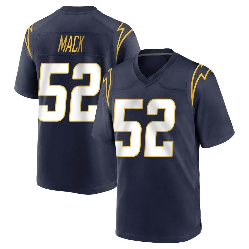 LA.Chargers #52 Khalil Mack Player Navy Home Game Edoa Stitched Jerseys
