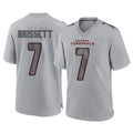 A.Cardinals #7 Jacoby Brissett Player Gray Atmosphere Fashion Home Game Edoa Stitched Jerseys