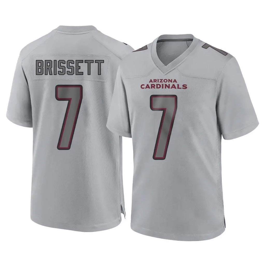 A.Cardinals #7 Jacoby Brissett Player Gray Atmosphere Fashion Home Game Edoa Stitched Jerseys
