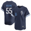 KC.Royals #55 Cole Ragans Player Navy City Connect Limited Home Edoa Stitched Jerseys