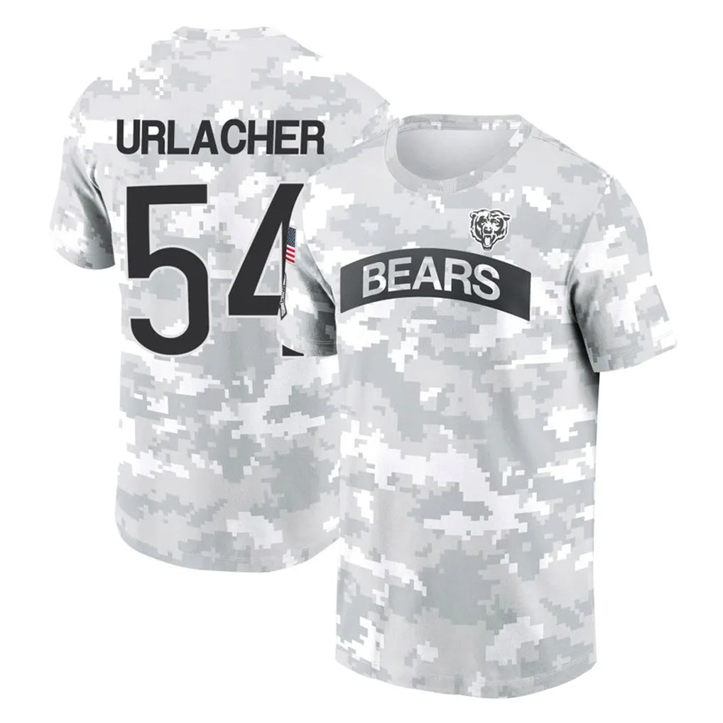 C.Bears #54 Brian Urlacher Player Arctic Camo Salute to Service Performance T-Shirt Limited Edoa Stitched Jerseys