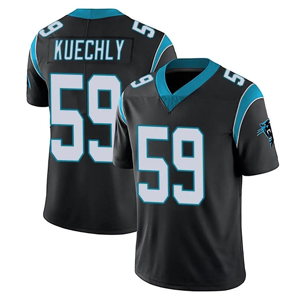 C.Panthers #59 Luke Kuechly Player Black Vapor Untouchable Limited Game Edoa Stitched Jerseys