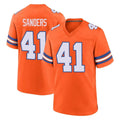 D.Broncos #41 Drew Sanders Player Orange Alternate Collection Throwback Game Edoa Stitched Jerseys