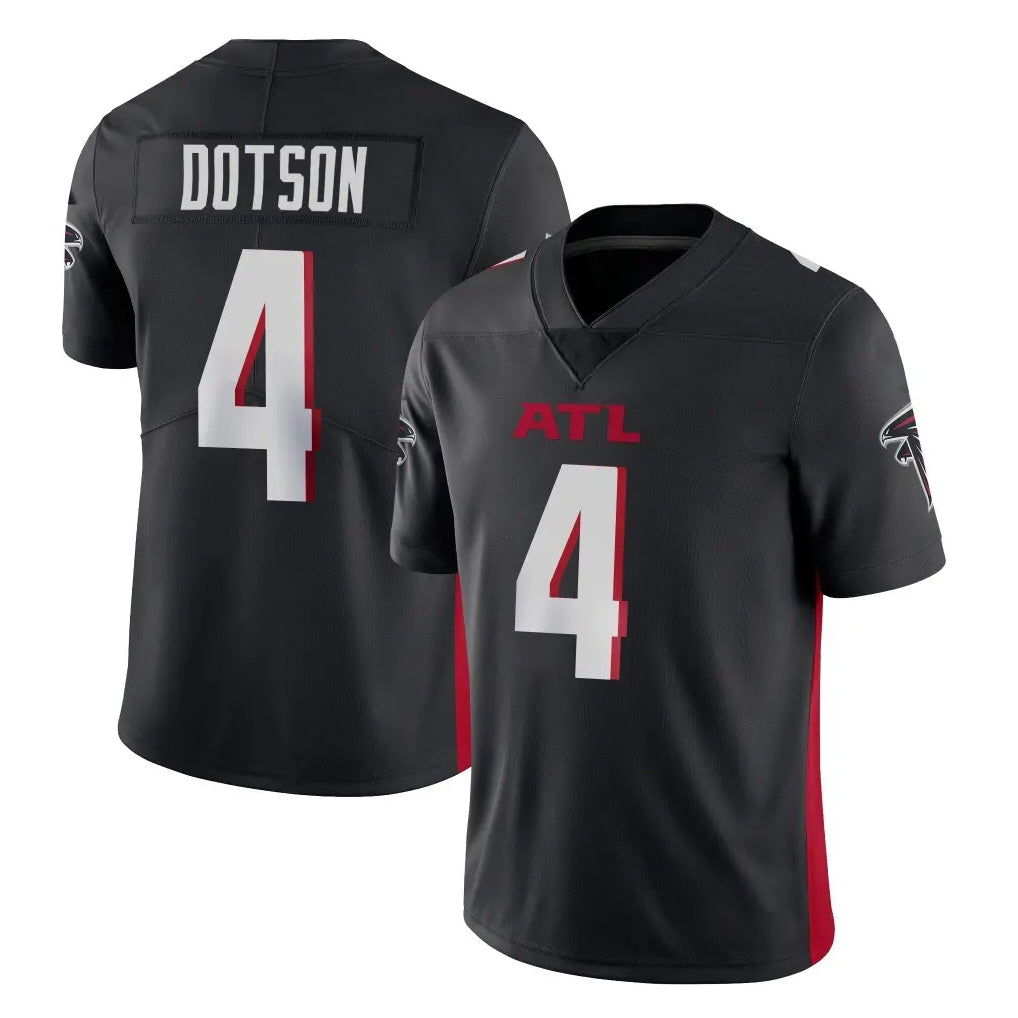 A.Falcons #4 Jahan Dotson Player Black Vapor Untouchable Limited Home Game Edoa Stitched Jerseys