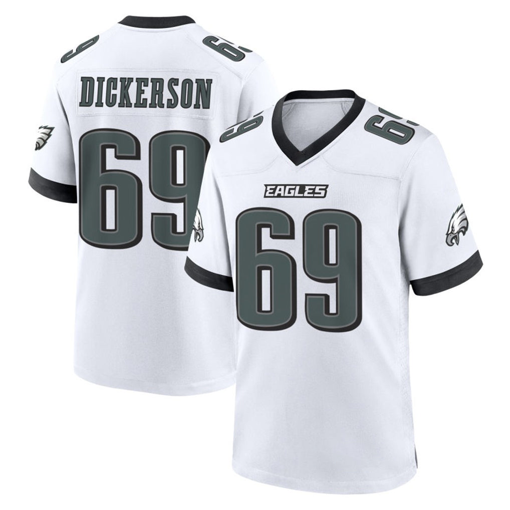 P.Eagles #69 Landon Dickerson Player White Game Home Edoa Stitched Jerseys