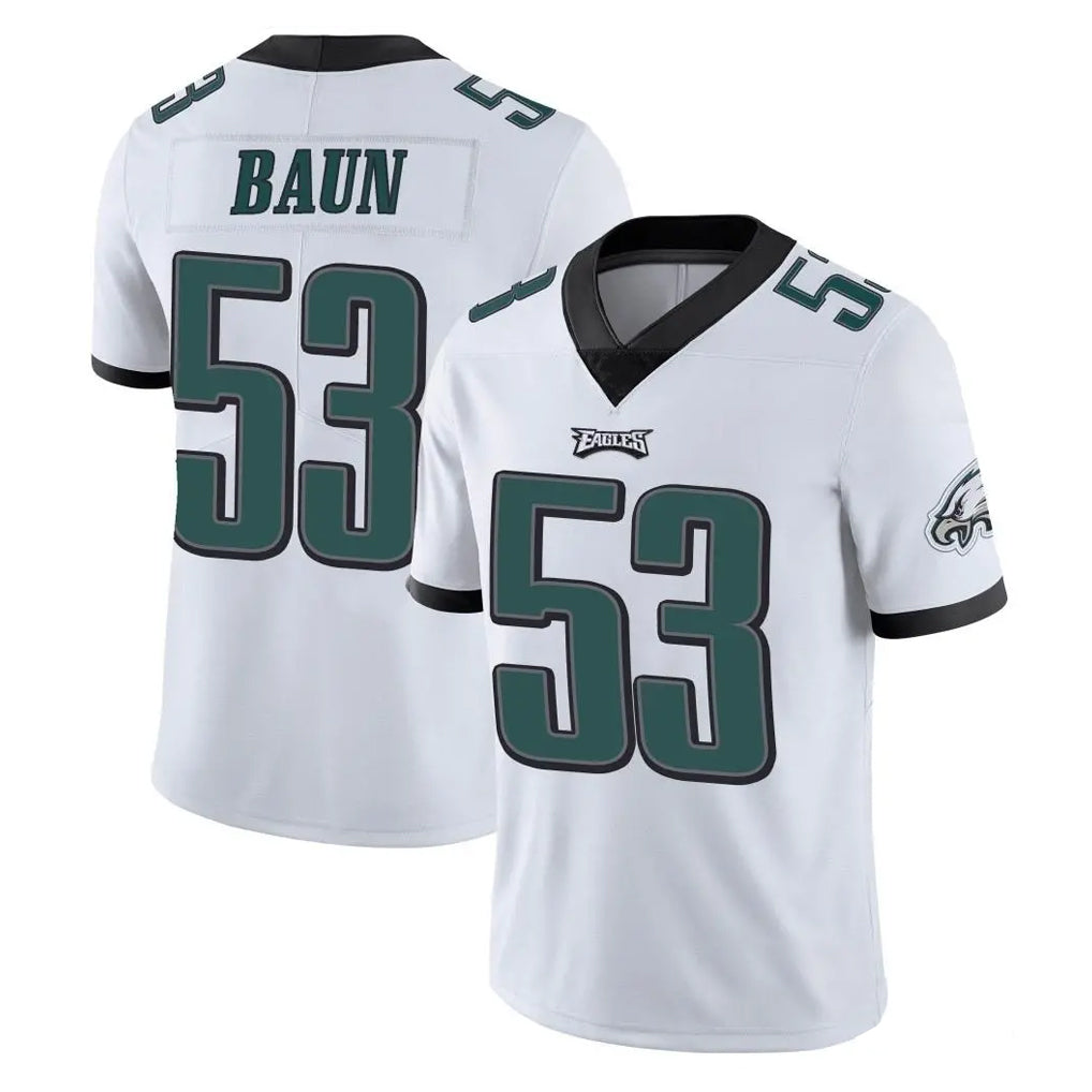 P.Eagles #53 Zack Baun Player White Limited Vapor Untouchable Home Game Edoa Stitched Jerseys
