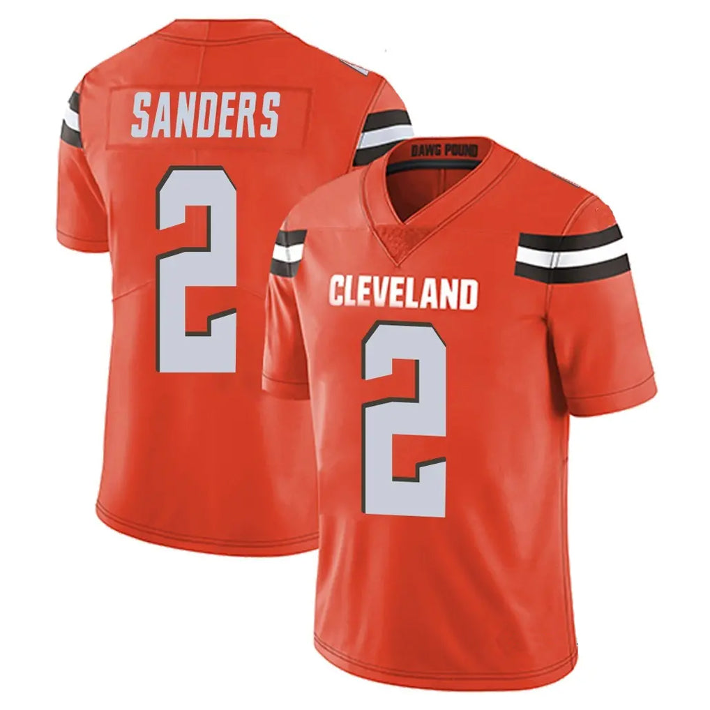 C.Browns #2 Shedeur Sanders Player Orange Alternate Vapor Untouchable Limited Home Game Edoa Stitched Jerseys