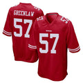 SF.49ers #57 Dre Greenlaw Player Red Home Game Edoa Stitched Jerseys