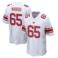 NY.Giants #65 Francis Mauigoa Player White Home Game Edoa Stitched Jerseys