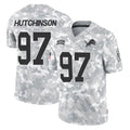 D.Lions #97 Aidan Hutchinson Player Arctic Camo Salute To Service Limited Edoa Stitched Jerseys