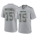 NY.Jets #15 Adonai Mitchell Player Gray Limited Atmosphere Fashion Home Game Edoa Stitched Jerseys