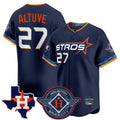 H.Astros #27 Jose Altuve Player Navy City Connect Texas Patch Vapor Premier Limited Home Edoa Stitched Jerseys