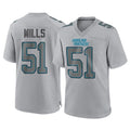 C.Panthers #51 Sam Mills Player Gray Atmosphere Fashion Game Edoa Stitched Jerseys