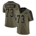 B.Bills #73 Dion Dawkins Player Olive Salute To Service Limited Home Edoa Stitched Jerseys