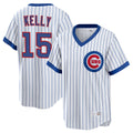 C.Cubs #15 Carson Kelly Player White T-shirt Cooperstown Collection Limited Edoa Stitched Jerseys