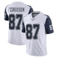 D.Cowboys #87 Jake Ferguson Player White-Navy Limited Color Rush Vapor Untouchable Home Game Edoa Stitched Jerseys