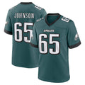 P.Eagles #65 Lane Johnson Player Green Home Game Edoa Stitched Jerseys