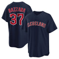 C.Guardians #37 Travis Bazzana Player Navy Game Home Edoa Stitched Jerseys