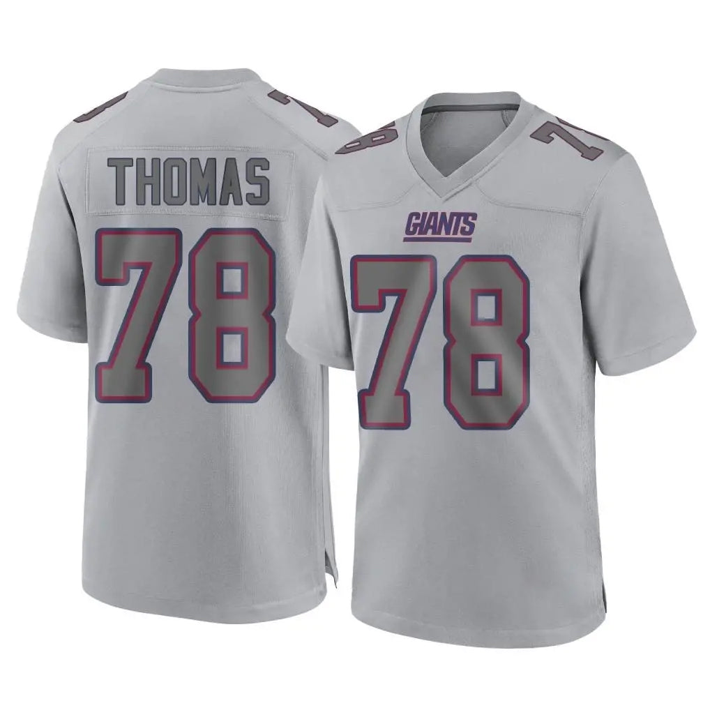 NY.Giants #78 Andrew Thomas Player Gray Atmosphere Fashion Limited Game Edoa Stitched Jerseys