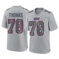NY.Giants #78 Andrew Thomas Player Gray Atmosphere Fashion Limited Game Edoa Stitched Jerseys