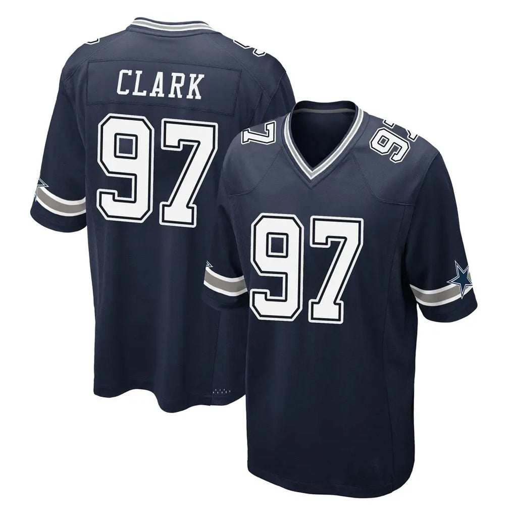 D.Cowboys #97 Kenny Clark Player Navy Home Game Edoa Stitched Jerseys