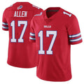 B.Bills #17 Josh Allen Player Red Vapor Untouchable Limited Home Game Edoa Stitched Jerseys