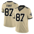 NO.Saints #87 Noah Fant Player Gold Limited Vapor F.U.S.E. Home Game Edoa Stitched Jerseys