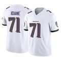 B.Ravens #71 Olaivavega Ioane Player White Vapor F.U.S.E. Limited Game Home Edoa Stitched Jerseys