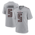 A.Falcons #5 Drake London Player Gray Fashion Home Game Edoa Stitched Jerseys