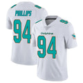 M.Dolphins #94 Jordan Phillips Player White Limited Vapor Untouchable Home Game Edoa Stitched Jerseys