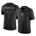 J.Jaguars #7 Brian Thomas Jr. Player Black Reflective Limited Game Edoa Stitched Jerseys