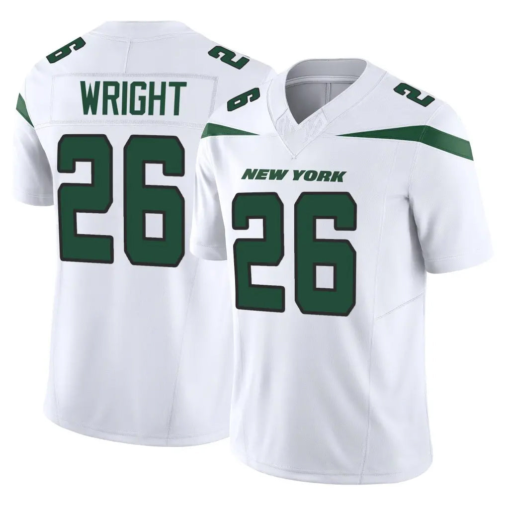 NY.Jets #26 Nahshon Wright Player White Limited Vapor F.U.S.E. Home Game Edoa Stitched Jerseys