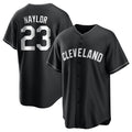 C.Guardians #23 Bo Naylor Player Black Home Game Edoa Stitched Jerseys