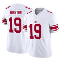 NY.Giants #19 Jameis Winston Player White Limited Vapor F.U.S.E. Home Game Edoa Stitched Jerseys