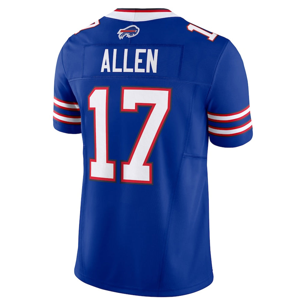 B.Bills #17 Josh Allen Player Royal Vapor F.U.S.E. Limited Edoa Stitched Jerseys