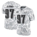 P.Eagles #97 Moro Ojomo Player Arctic Camo Salute to Service Limited Game Edoa Stitched Jerseys