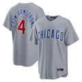 C.Cubs #4 Pete Crow-Armstrong Player Gray Home Game Edoa Stitched Jerseys