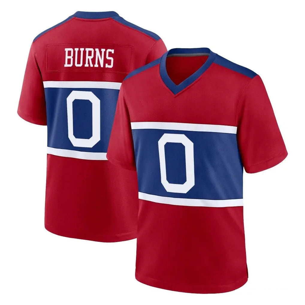 NY.Giants #0 Brian Burns Player Red Century Home Game Edoa Stitched Jerseys