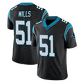 C.Panthers #51 Sam Mills Player Black Vapor Untouchable Limited Game Edoa Stitched Jerseys