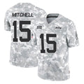 NY.Jets #15 Adonai Mitchell Player Arctic Camo Salute to Service Limited Game Edoa Stitched Jerseys