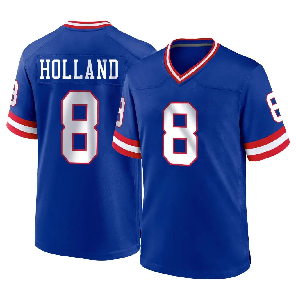 NY.Giants #8 Jevon Holland Player Royal Classic Home Game Edoa Stitched Jerseys